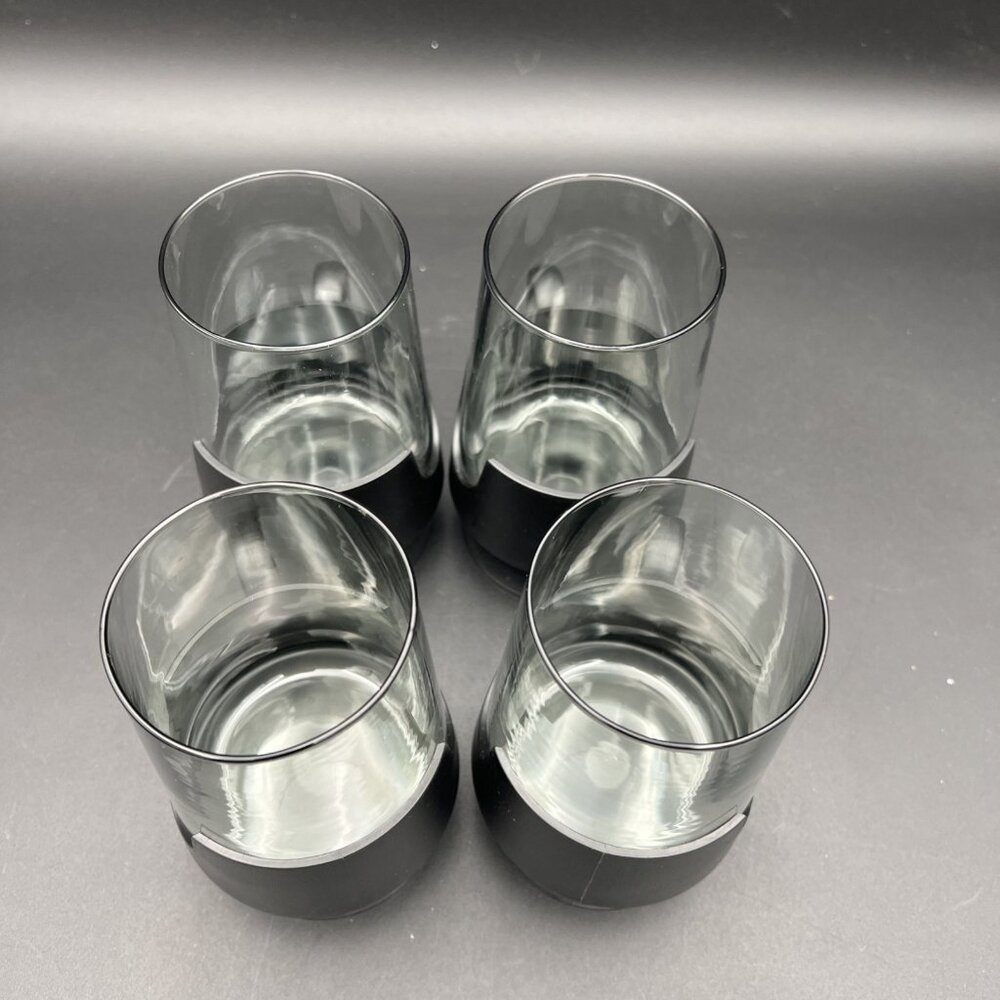 Vintage Glas-Snap by Corning Black w/ Smokey Glass Hot / Cold Beverages 5.5 in - Picture 6 of 13